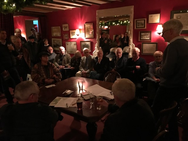 Paul firth talks to local people about village networks